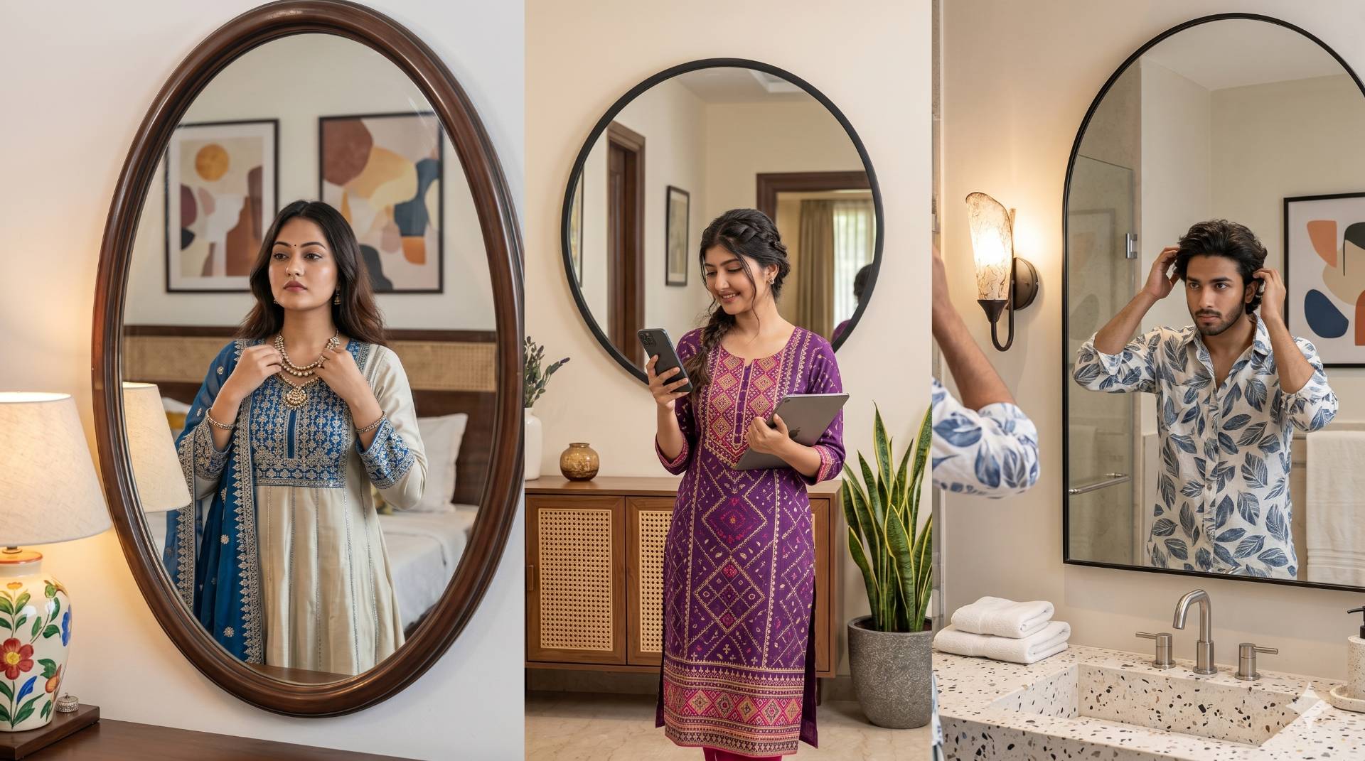 Viral Aesthetic Mirror Selfie AI Photo Prompt By tubebite