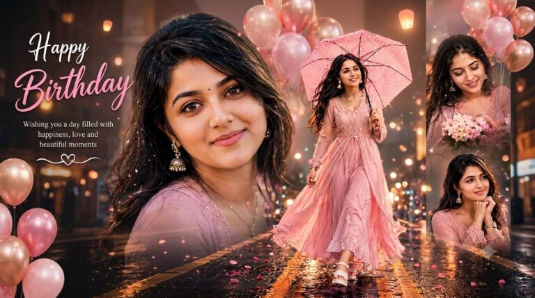 Indian Woman Birthday Luxury AI Prompt
