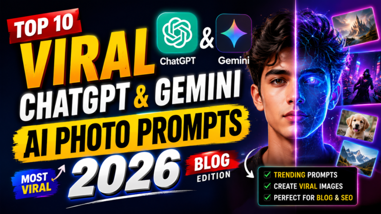 10 Viral ChatGPT & Gemini AI Photo Prompt