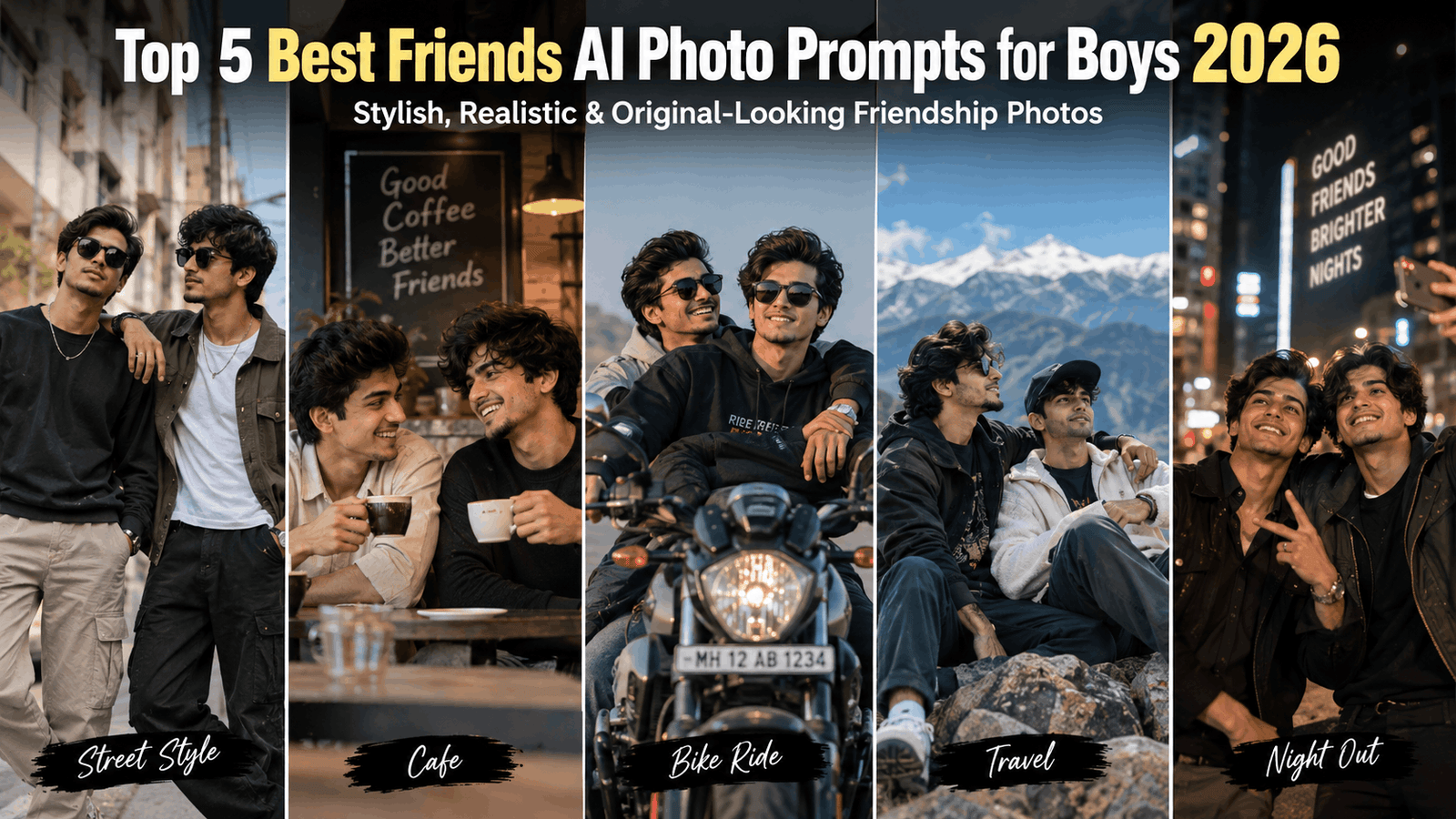 5 Best Friends AI Photo Editing Prompts for Boys 2026