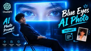 Blue Eyes AI Photo Prompt: Create Cinematic & Realistic Images