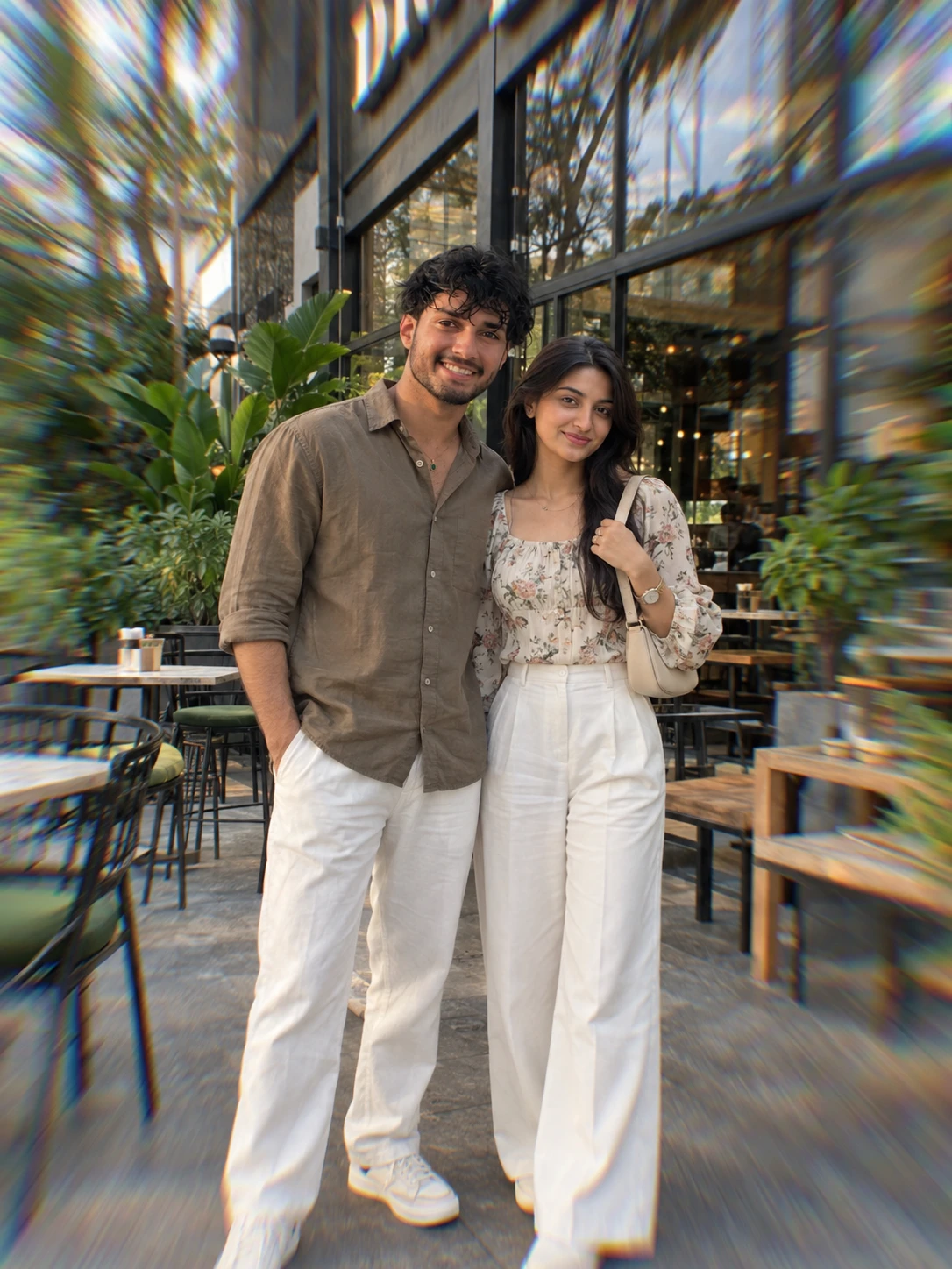 Cafe Couple AI Photo Prompt