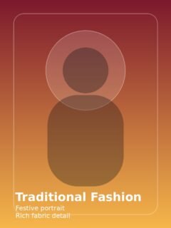 Festive Traditional Fashion Portrait Prompt