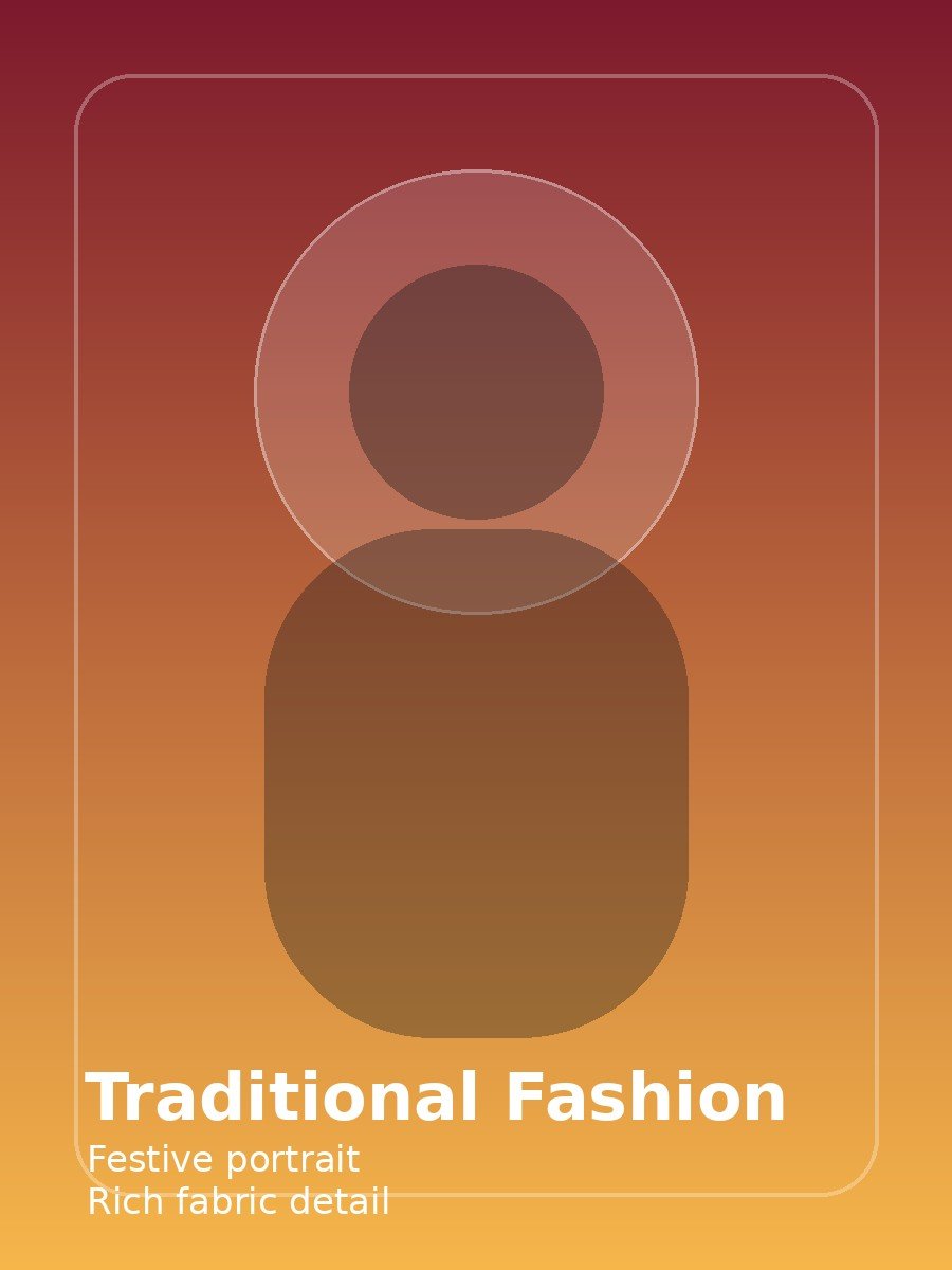 Festive Traditional Fashion Portrait Prompt