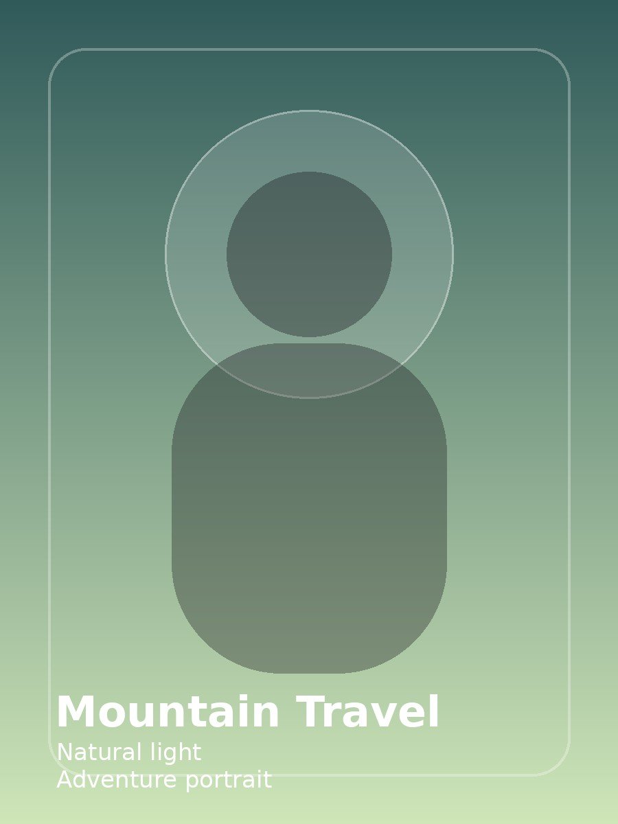 Mountain Travel Creator Portrait Prompt