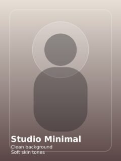 Minimal Studio Portrait Prompt