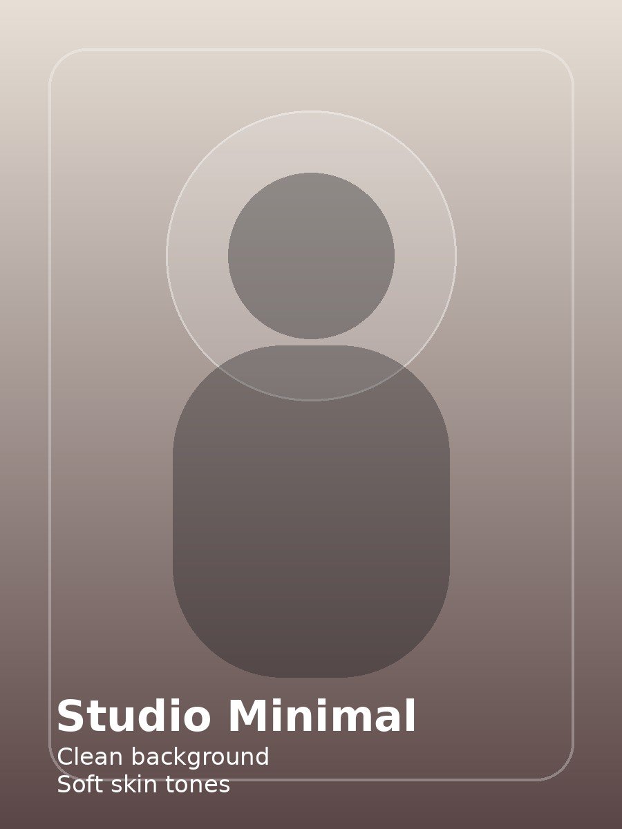 Minimal Studio Portrait Prompt